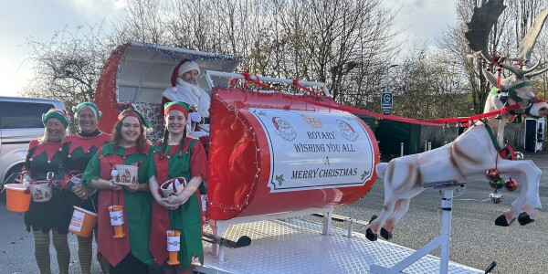 Santa and sleigh to garden centre's rescue