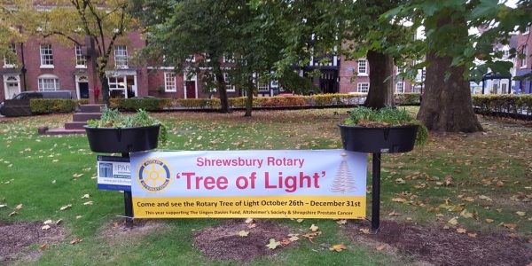 Rotary's own tribute to their Tree of Light backers