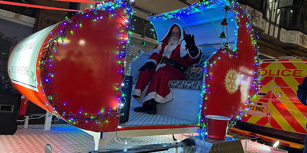 Santa Boost for switch-on of town's Christmas lights